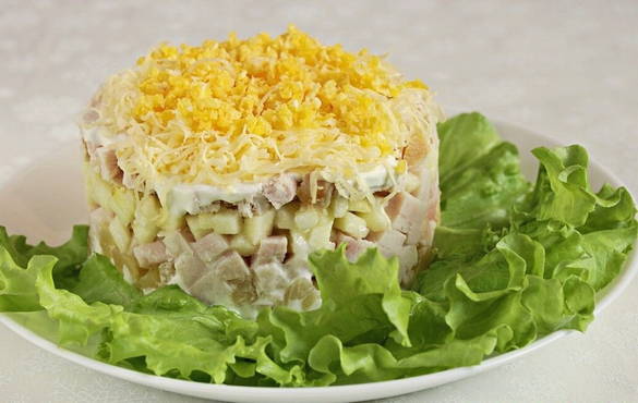 Салат с ананасом и кукурузой восторг